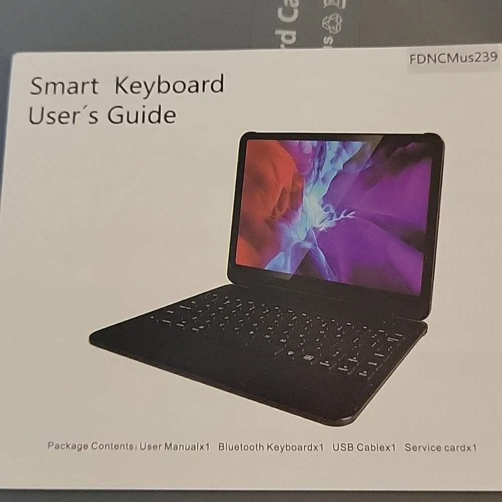 WIRELESS TOUCHPAD KEYBOARD CM-01 with protective cover Black 9th 8th 7th…NEW